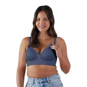 Bravado! Designs Signature Seamless Nursing Bra Blue SIZE L Style 11017